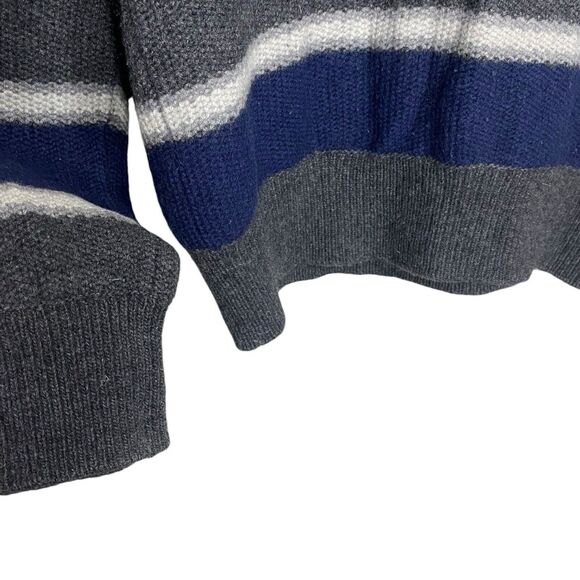 Banana Republic Sweater Mens S Striped Merino Wool Shawl Collar Preppy Academia - Picture 8 of 11
